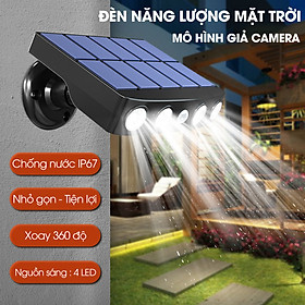 Mua Đèn năng lượng mặt trời cảm biến giả camera  an toàn  tiện dụng  có điều khiển từ xa - D1382