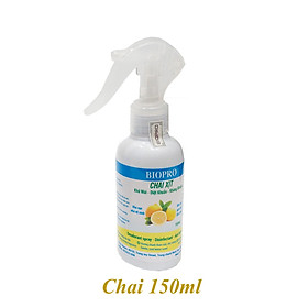 Chai xịt Biopro khử mùi diệt khuẩn kháng khuẩn Khu vực gây mùi khó chịu Khu vực nhà vệ sinh Hương chanh thơm mát dịu nhẹ - Chai 150ml