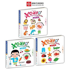 Xoay, xoay, xoay - Đi tìm . . . - Sách tương tác cho trẻ 0 - 6 tuổi - Combo 3 Cuốn - Đinh Tị Books