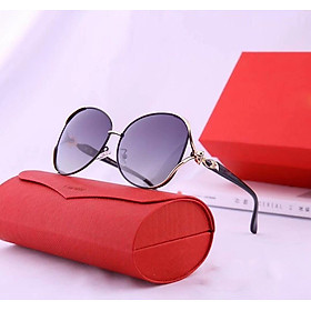 Kính mát nữ cao cấp gọng kim loại chạm Hồ Ly cực kì sang chảnh - Mắt kính thời trang chống tia UV CATI2399