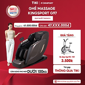 Mua CHỈ GIAO MIỀN BẮC | Ghế massage toàn thân cao cấp KINGSPORT DELUXE G97 chế độ massage 3D Ultra  10 chương trình massage tự động