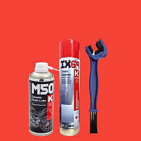 Combo dưỡng sên cao cấp nhập khẩu Đức Voltronic M50K Ceramic + Voltronic Ix69 + Bàn chải