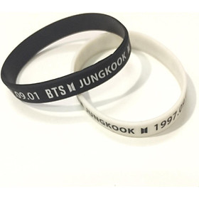 Vòng tay JUNGKOOK cao su combo 2 cái 