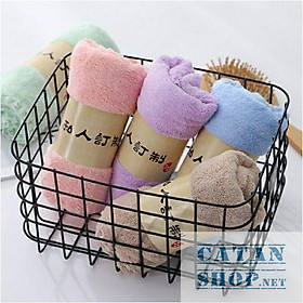 Mua Set 10 khăn mặt lông cừu hàn quốc 30x50cm loại xịn siêu mềm mịn   siêu thấm nước GD389-KhanHQ-KMat