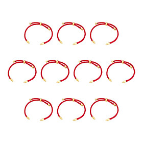 10Pcs Adjustable Slider Bracelets Twisted Cord Bracelet Making for DIY Bracelet Accessories