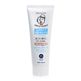 Kem đánh răng vị bạc hà thảo mộc Nippon Zettoc Smile Honey Herb Mint