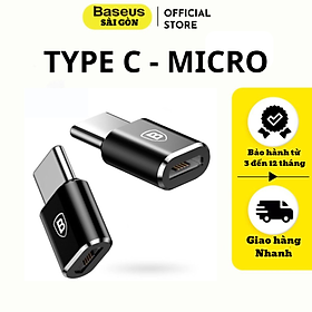 Đầu chuyển OTG USB Type C sang USB Full size Baseus (TYPE C- USB)/ (USB-TYPE C)/ (TYPE C-MICRO)- Hàng chính hãng