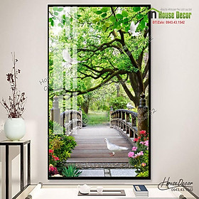 Mua Tranh 3D dán tường  Tranh dán Cửa ra vào  Vách Ngăn Khổ Dọc - Nhận in theo yêu cầu 2623TTN