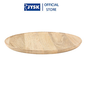 Khay trang trí | JYSK Gerner | gỗ tự nhiên | màu sồi | DK30cm