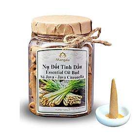 Mua Nụ Đốt Tinh Dầu Nguyên Chất MANGALA_TẶNG DĨA ĐỐT_50 Viên_ CAM KẾT 100% NGUYÊN LIỆU THIÊN NHIÊN  KHÔNG HÓA CHẤT