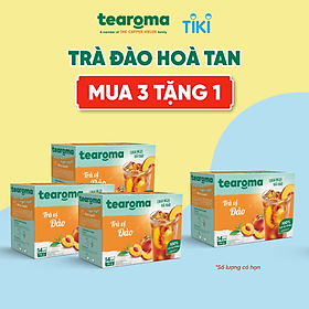 [MUA 3 TẶNG 1] Trà Tearoma hòa tan vị Đào hộp 196g (14 gói x 14g)