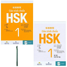 Combo Giáo Trình Chuẩn HSK 1 - Bài Học (Kèm 1 Đĩa MP3) và Giáo Trình Chuẩn HSK 1 - Bài Tập (Kèm 1 Đĩa MP3) ( Tặng Kèm Viết )