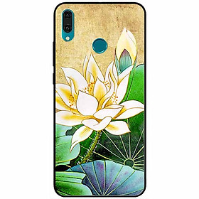Ốp lưng dành cho Huawei Y9 2019 mẫu Hoa Sen Vàng