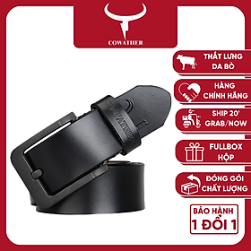 Thắt Lưng Da Bò Chính hãng COWATHER XF010 Đen
