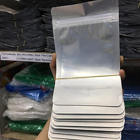 Mua 1kg zip ghép trong - bạc/Đựng 1 Lạng bột ( size 12x19)