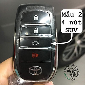 Bao da dành cho chìa khoá toyota Camry, Fortuner, Land Cruiser, Hilux handmade da thật 009