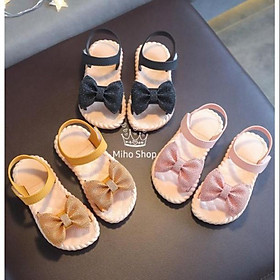 Sandal Nơ Kim Tuyến Bé Gái Đẹp Xuất Sắc - Sandal bé Gái