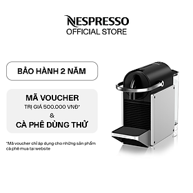 Máy pha cà phê Nespresso Pixie Bạc - Hàng chính hãng 
