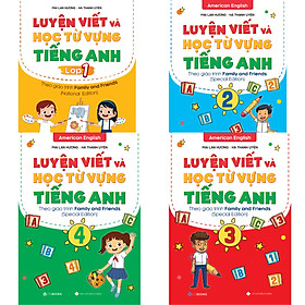 [Download Sách] Combo 4 Cuốn Luyện Viết Và Học Từ Vựng Tiếng Anh Lớp 1,2,3,4