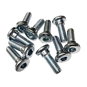 10 Pieces M8 x 20mm Motorcycle Brake Disc Rotor Mount Screws Bolts