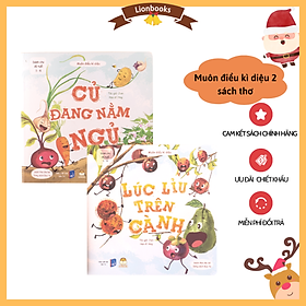 Hình ảnh Sách Ehon Củ Quả Cho Bé 0-3 Tuổi - Muôn Điều Kì Diệu Set 2 cuốn Củ Đang Nằm Ngủ và Lúc Lỉu Trên Cành, Tặng Sticker