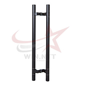Mua Tay Nắm Cửa Kính  Cửa Nhôm - Tay Nắm Đen Lệch Tâm