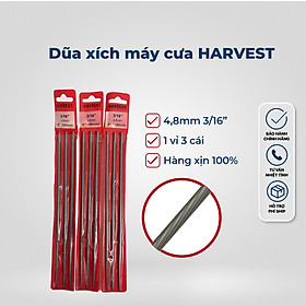 Dũa xích máy cưa HARVEST đủ kích thước 4mm 4,8mm 5,5mm