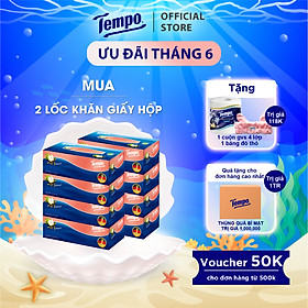 Khăn Giấy Hộp Cao Cấp Tempo Box Facial - Thương Hiệu Đức - An Toàn Cho Da, Hương Gỗ Táo