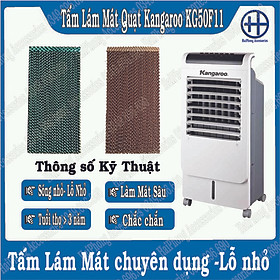 Mua Tấm làm mát quạt hơi nước KANGARO loại 5090 sóng nhỏ lỗ nhỏ  dầy  bền  chắc  hiệu quả làm mát sâu