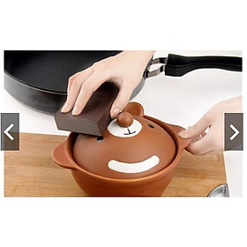 Mua Miếng Mút Nâu Hình Chữ Nhật Cọ Nồi  Inox  Bồn Sứ Không Xước THẦN THÁNH