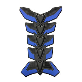 Universal Blue Motorcycle 3D Rubber Fuel Gas Tank  Decal Sticker