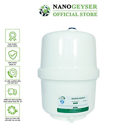 Bình áp máy lọc nước 8L Nano Geyser, Tặng van bình áp nối nhanh - Hàng Chính Hãng