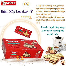 Bánh xốp Loacker nhập khẩu Ý vị bánh xốp mịn, giòn tan