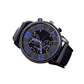  Đồng hồ đeo tay nam giới sang trọng bằng thép không gỉ màu xanh hoàng gia-Màu Xanh đậm