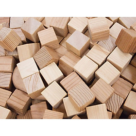 Combo 10 cục gỗ thông tự nhiên khối gỗ vuông làm thủ công handmade, vẽ hoặc đồ chơi (5x5x5cm)