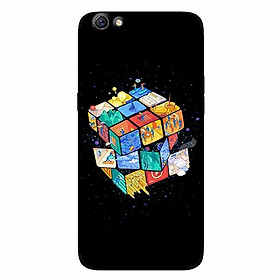 Ốp lưng in cho Oppo F3 Rubik Vũ Trụ