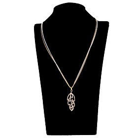 Simple Rhinestone  Pendant Necklace Long Chain Jewelry