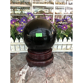 Mua Quả cầu phong thủy đá thạch anh đen - Đường kính 14 5 cm