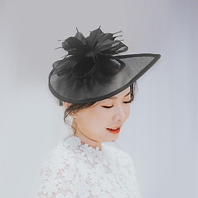 2Pcs Women's Feather Headband Hat Fascinator Wedding Party Ascot