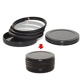 2Pcs Metal Screw in Lens Filter Stack Caps Filter Stack  Cpl  Filters 40.5mm