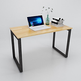 Mua Bàn làm việc chân sắt mặt gỗ Cao Su tự nhiên (60x120cm)