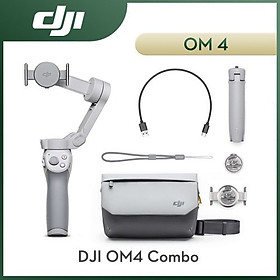Kèm túi đeo hãng - Gimbal DJI OM4 COMBO, Tay cầm chống rung dành cho điện thoại DJI Osmo Mobile 3 - Hàng nhập khẩu