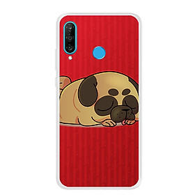 Ốp lưng dẻo cho điện thoại Huawei P30 Lite - 0316 CUTEDOG03 - Hàng Chính Hãng