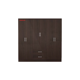 TỦ QUẦN ÁO CAO CẤP NHIỀU CÁNH OHAHA - BROWN BLACK 001