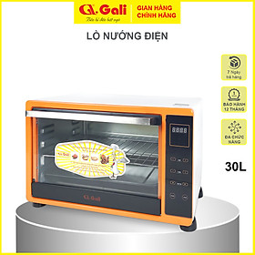 Ò nướng thùng đa năng Gali dung tích 30 lít, nướng các loại thực phẩm thịt, cá, bánh, sấy khô trái cây,hàng chính hãng,bảo hành 1 năm
