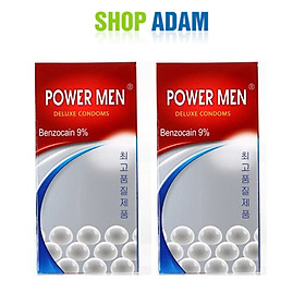 Combo 2 Hộp Bcs Power Men Chống Xuất Tinh Sớm Ngọc Trai Deluxe Condoms - Hàng Chính Hãng - Che Tên Sản Phẩm