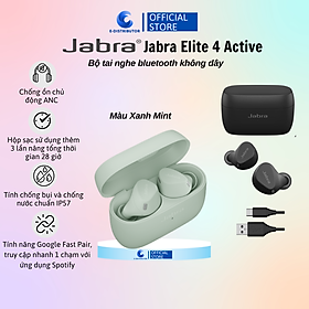 Mua Bộ tai nghe bluetooth không dây JABRA ELITE 4 ACTIVE Philips - Hàng Chính Hãng - Bảo Hành 12 Tháng