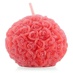 Nến thơm décor hoa hồng hình quả cầu (Lựa chọn 10 màu)