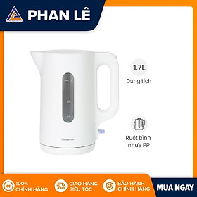 Bình đun siêu tốc Panasonic  NC-K101WRA 1.7 lít - HÀNG CHÍNH HÃNG