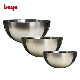 Set Bát Thố Inox BAYA Texas Nhẹ, Bền Bỉ